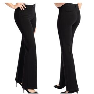 BETABRAND Classic Black Flared Bootcut Dress Yoga Pants 2XL LONG-- Career/Office